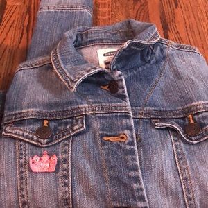 old navy jean jacket with patches